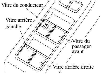 MAZDA CX-5 2011 - Utilisation du lève-vitre électrique côte passager - 1