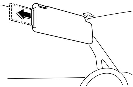 MAZDA CX-5 2011 - Pare-soleils à rallonge latorale - 1