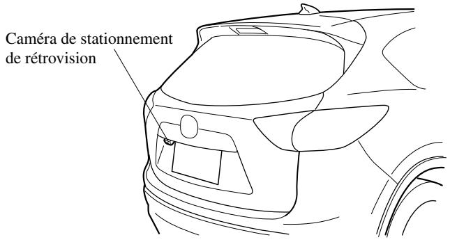 MAZDA CX-5 2011 - Emplacement de laamera de stationnement de retrovision - 1