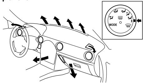 MAZDA MX-5 2012 - Sélection du mode de circulation d'air - 6
