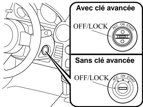 MAZDA MX-5 2012 - Positions du contacteur d'allumage - 1