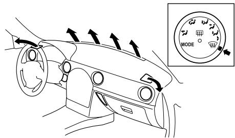 MAZDA MX-5 2012 - Sélection du mode de circulation d'air - 7