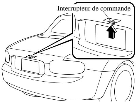 MAZDA MX-5 2012 - Ouverture du couvercle de coffre avec l'interrupteur de commande - 1