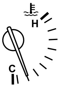 MAZDA MX-5 2012 - Jauge de température du liquide de refroidissement du moteur - 1