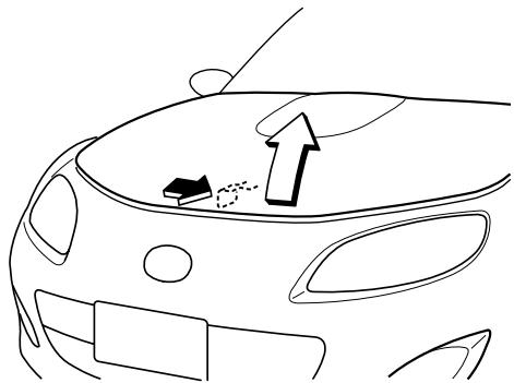 MAZDA MX-5 2012 - Ouvrir le capot - 2