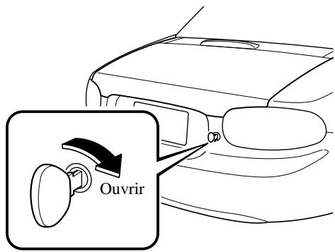 MAZDA MX-5 2012 - Ouverture du couvercle du coffre à l'aide de la clé - 1