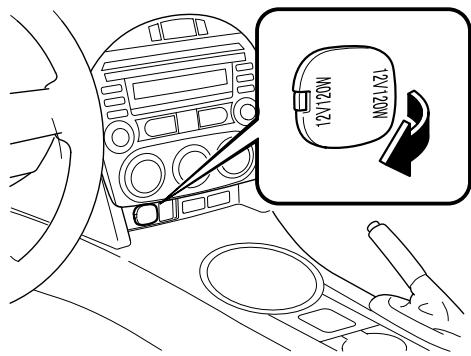 MAZDA MX-5 2012 - Prise des accessoires - 1