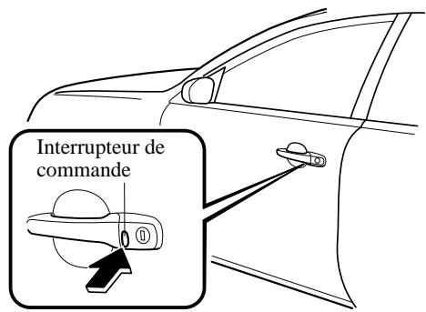 MAZDA RX-8 2011 - Verrouillage, déverrouillage des portières à l'aide de l'interrupteur de commande - 1