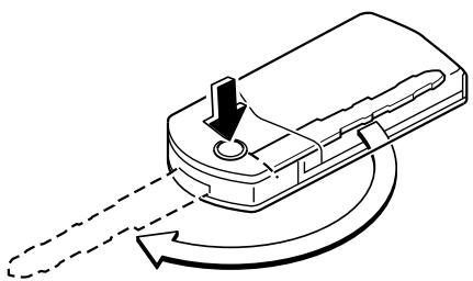 MAZDA RX-8 2011 - Méthode d'extension/escamotage de la clé (Clé de type escamtable) - 1