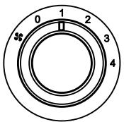 MAZDA RX-8 2011 - Cadran de commande de ventilateur - 1