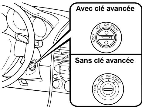 MAZDA RX-8 2011 - Positions du contacteur d'allumage - 1