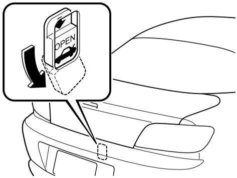 MAZDA RX-8 2011 - Ouverture du coffre de l'intérieur - 1