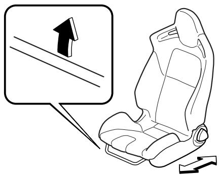 MAZDA RX-8 2011 - Réglage longitudinal du siège - 2