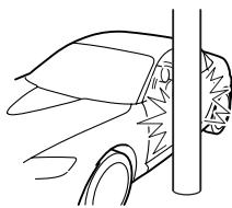 MAZDA RX-8 2011 - Limites de déploiement des coussins d'air lateraux et des rideaux de sécurité gonflables - 2