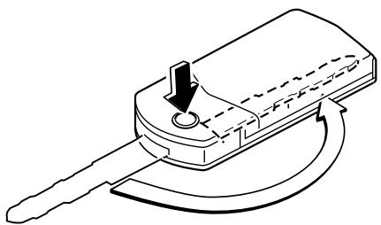 MAZDA RX-8 2011 - Méthode d'extension/escamotage de la clé (Clé de type escamtable) - 2