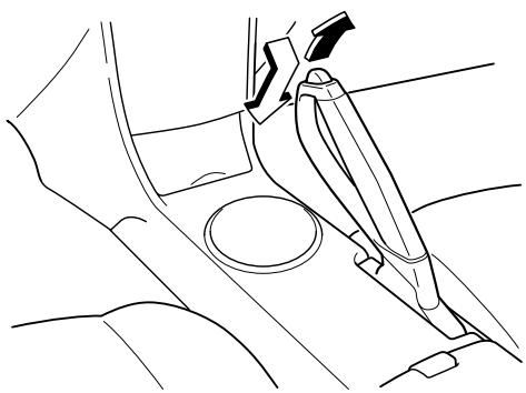 MAZDA RX-8 2011 - Pour relâcher le frein de stationnement - 1