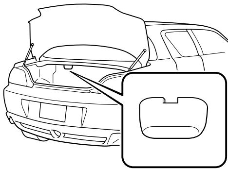 MAZDA RX-8 2011 - Eclairage de coffre - 1