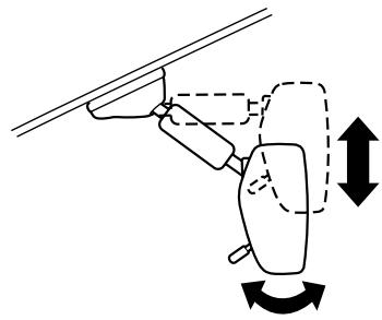 MAZDA RX-8 2011 - Réglage du rétroviseur interieur - 1