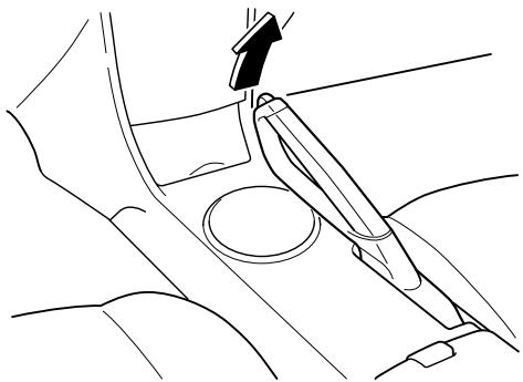 MAZDA RX-8 2011 - Application du frein de stationnement - 1