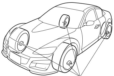 MAZDA RX-8 2011 - Système de surveillance de pression des pneus* - 1