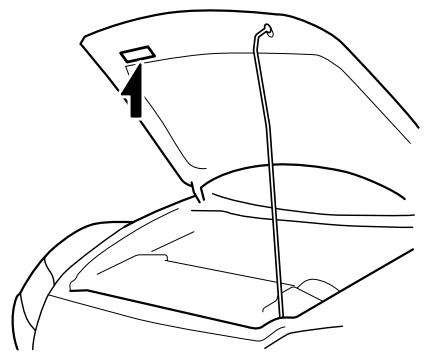 MAZDA RX-8 2011 - Etiquette d'informations du système antipollution du vehicule - 1