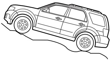 MAZDA TRIBUTE 2010 - Conduite sur terrain valonné ou en pente - 1