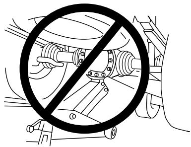 MAZDA TRIBUTE 2010 - N'utilisez jamais les différentiels comme point de levage. - 3