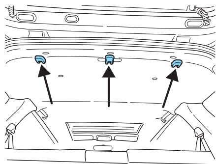 MAZDA TRIBUTE 2010 - Ancrage des sièges d'enfant au moyen de sangles de retenue - 2