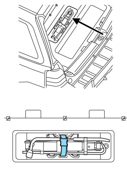 MAZDA TRIBUTE 2010 - Retrait du cric et des outils - 2