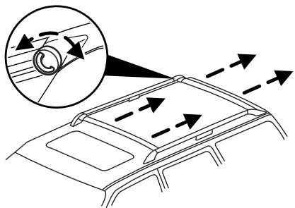MAZDA TRIBUTE 2010 - Pour enlever les traverses (selon l'équipement) des longerons du porte-bagages, procédez comme suit : - 2
