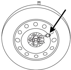 MAZDA TRIBUTE 2010 - Rangement du pneu creve ou de la roue de secours - 1