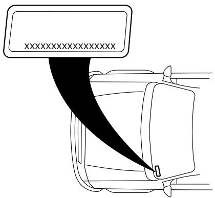 MAZDA TRIBUTE 2010 - Numéro d'identification du vehicule (NIV) - 1