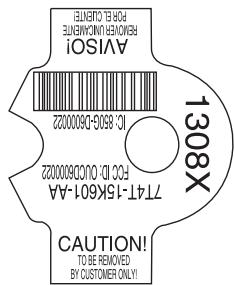 MAZDA TRIBUTE 2010 - CLÉS - 2