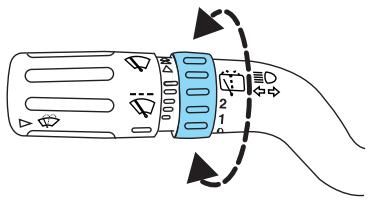MAZDA TRIBUTE 2010 - Commandes d'essuie-glace et de lave-glace de lunette arrriere - 1