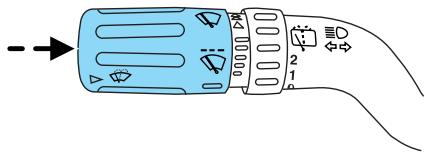 MAZDA TRIBUTE 2010 - Lave-glace: Appuyez sur - 1