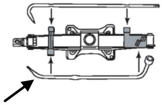 MAZDA TRIBUTE 2010 - Retrait du cric et des outils - 3