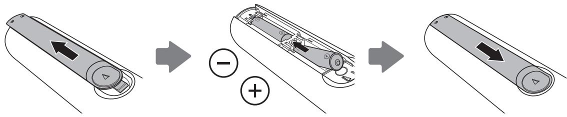 SAMSUNG T27D590CX - Installation des piles (type de pile : AAA) - 1