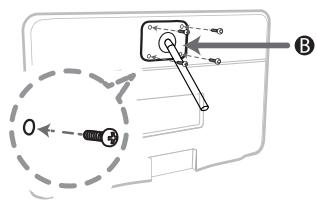 SAMSUNG T27D590CX - Montage d'un kit de fixation murale/support de bureau - 3