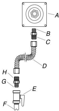 BAUKNECHT GGG390LX  - INSTALLATION - Typical flexible connection - 1