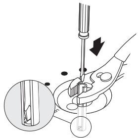 BAUKNECHT GGG390LX  - INSTALLATION - If the "low" flame needs to be adjusted: - 1