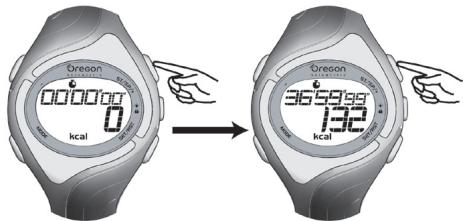 OREGON SE138 - MODE CHRONOMETRE (CHRONO) - 1