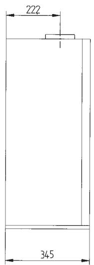 CHAPPEE LUNA FLIRT CF - Dimensions de la chaudière - 1