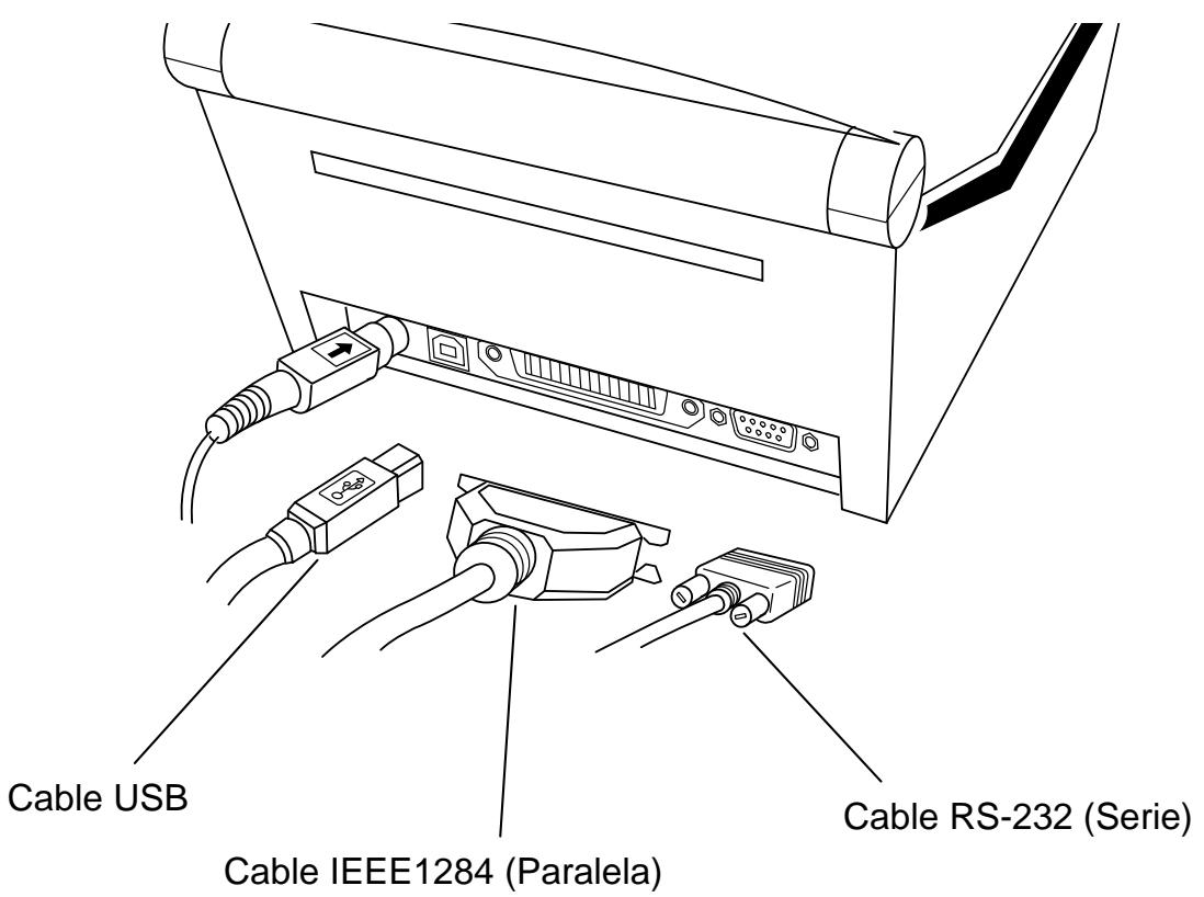 OKI LD620D - 3-2 Conexión del cable de interfaz - 1