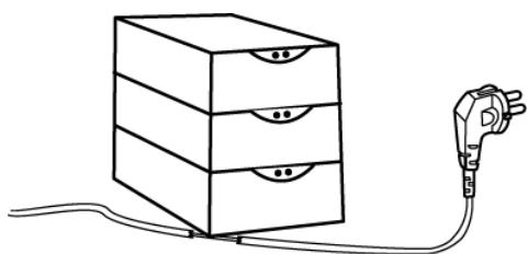 OKI LD620D - Non jegare il cavo con forza e non lasciarlo fatto un oggetto pesante. - 2