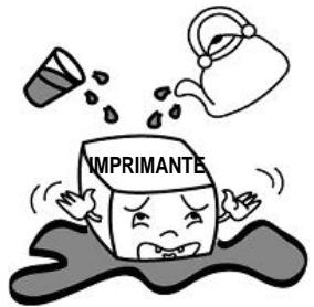 OKI LD640 - Ne pas laisser d'eau ou de corps étranger sur l'imprimante. - 1