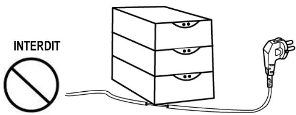 OKI LD640 - Ne pas plier le câble et ne pas poser d'objet lourd dessus. - 1