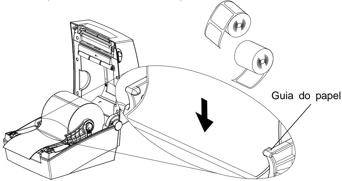 OKI LD640DT - 3-3 Introdução do roló de papel na impressora - 3