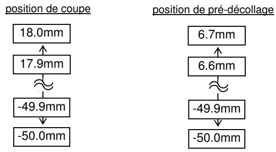 OKI LE840DT - -Exemple d'ajustement de la position de coupe - 1