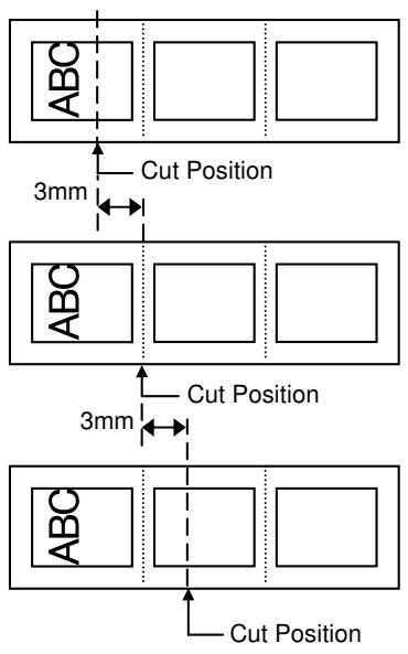 OKI LE850TT - - Example of Cut Position Fine Adjustment - 6