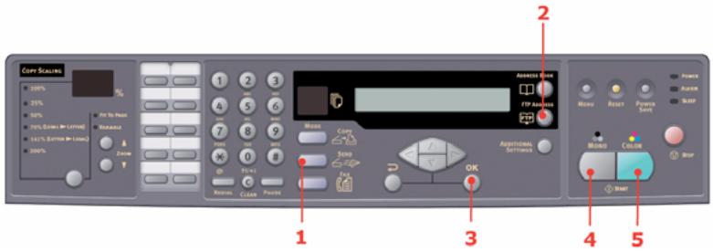 OKI MC560MFP-PLUS - SENDING DOCUMENT(S) TO A FILE SERVER - 1